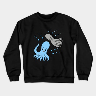 Cute cartoon octopus Crewneck Sweatshirt